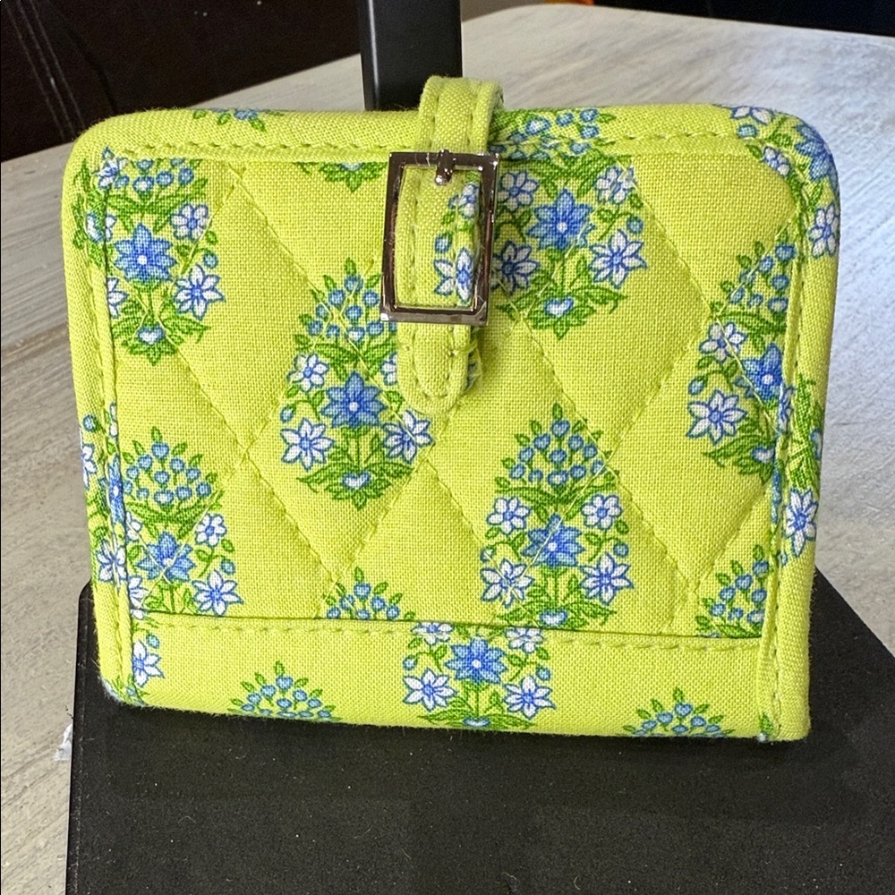 Vintage Vera Bradley Yellow and Blue Floral Wallet